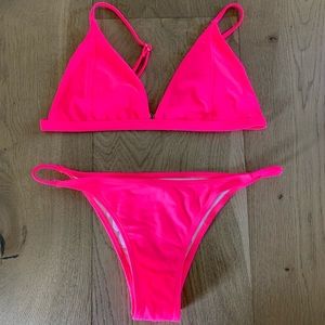 Neon Pink Bikini NWOT